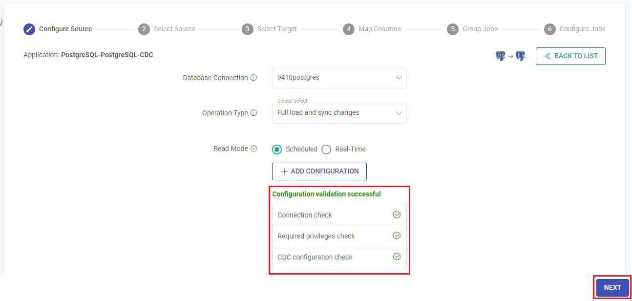 PostgreSQL-PostgreSQL Configure Source Validation