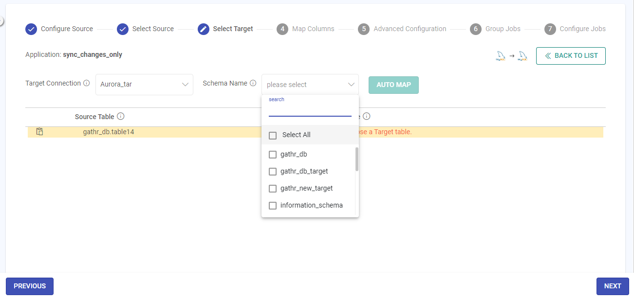 MySQL-MySQL Select Target Schema