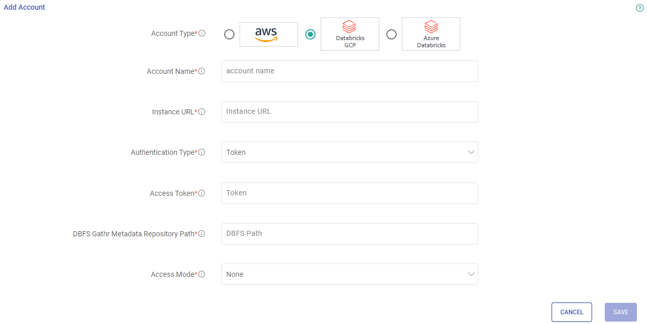 Select-Google-Cloud-Databricks-Account